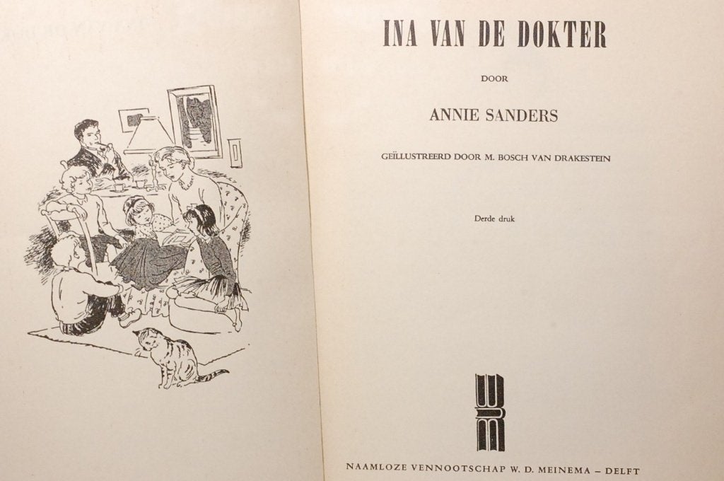 Ina van de Dokter - Annie Sanders - Vintage kinderboek 1952, Verzenden, Annie Sanders
