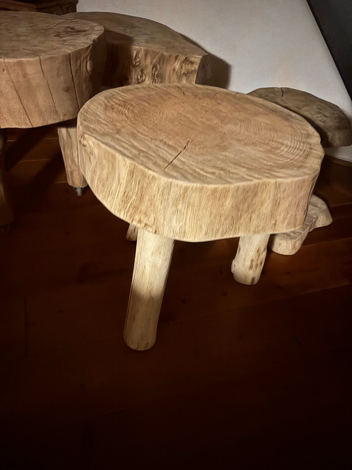 Onbehandelde boomstam bijzettafel / decoratief element, Ophalen, Minder dan 45 cm, Minder dan 55 cm, Gebruikt