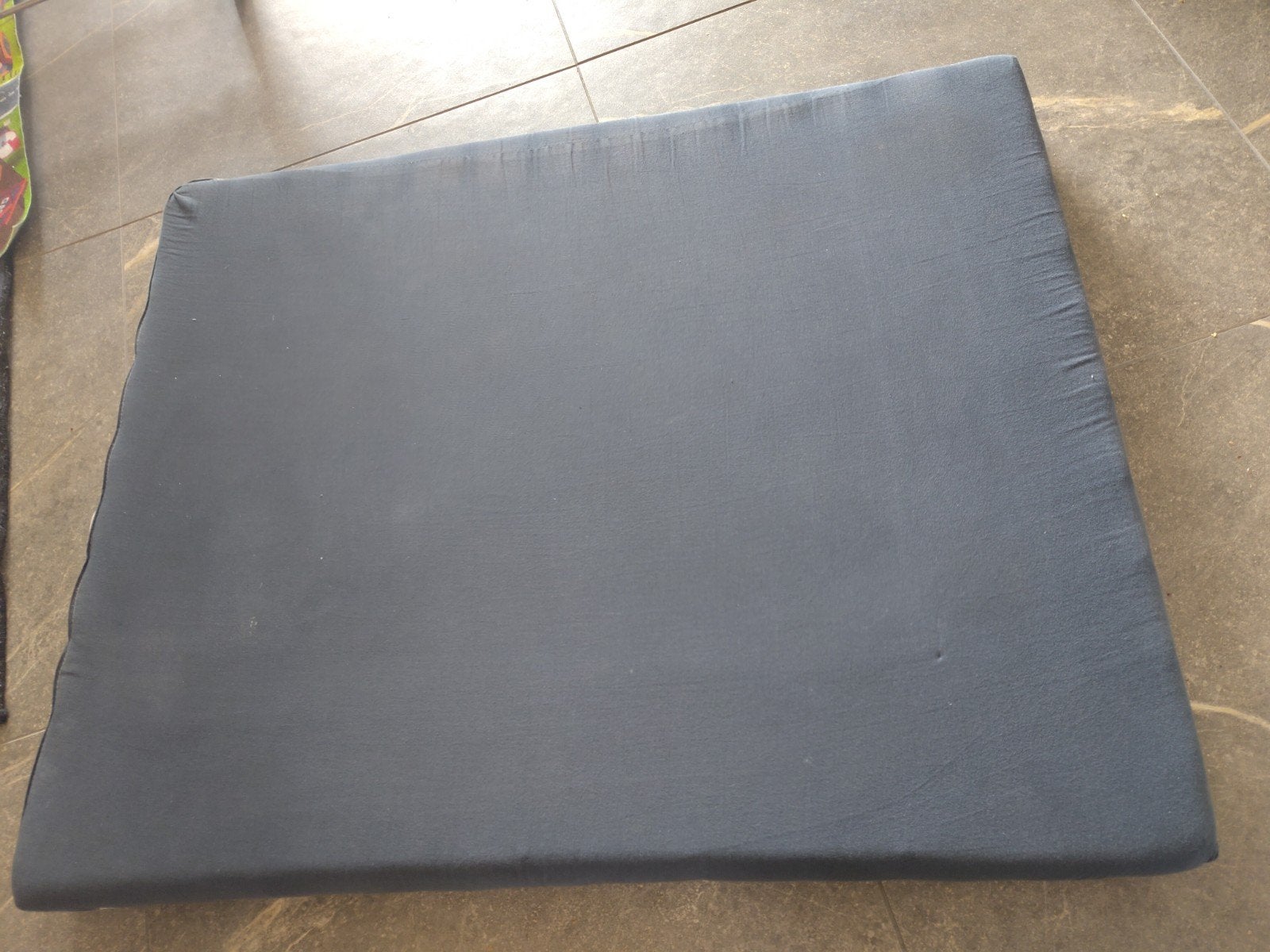 Boxmatras met wasbare hoes, donkerblauw, Ophalen, Gebruikt, Rechthoekig
