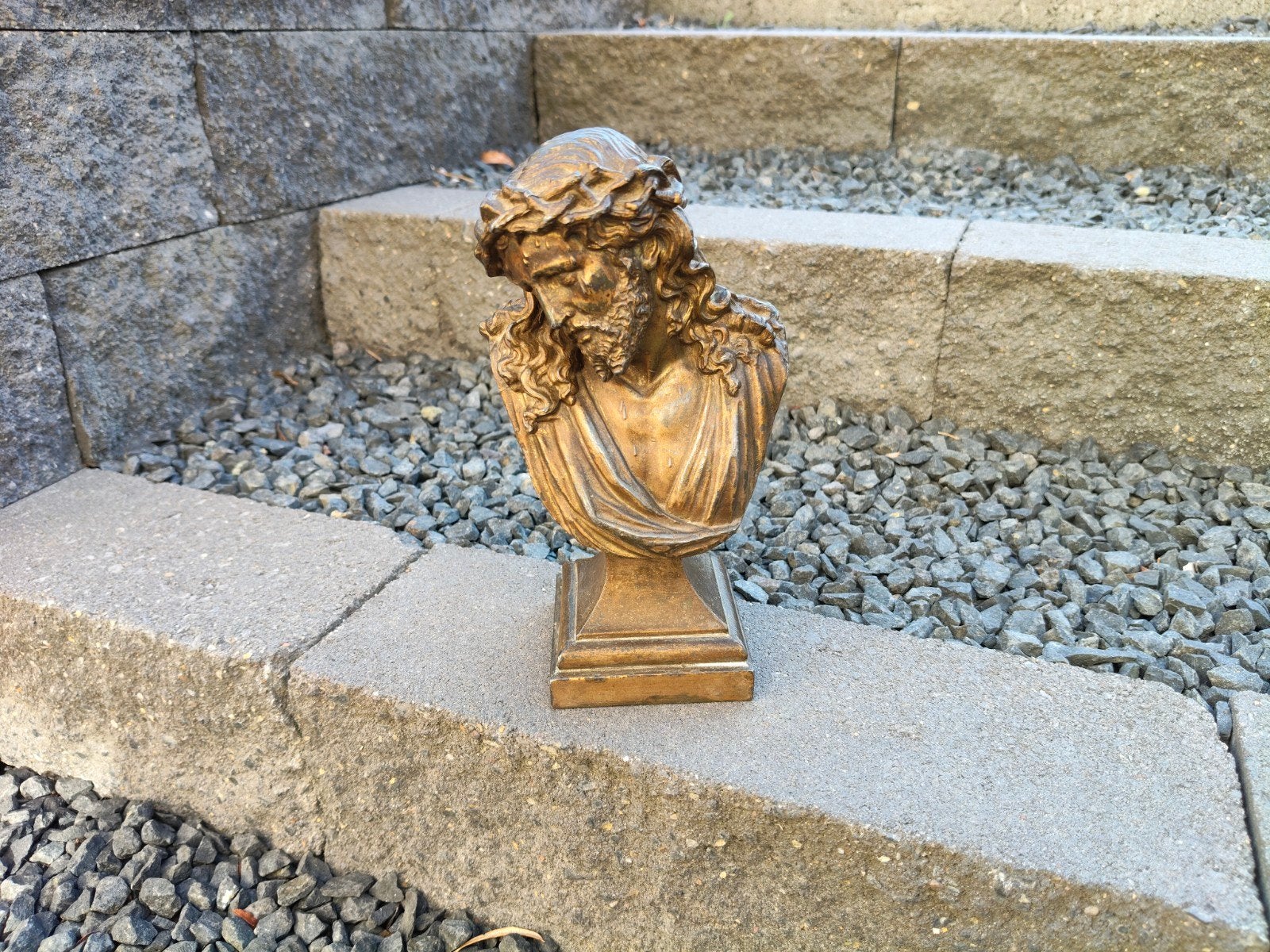 buste , torso van Jezus Christus, brocante, gesigneerd, Antiek en Kunst, Ophalen of Verzenden