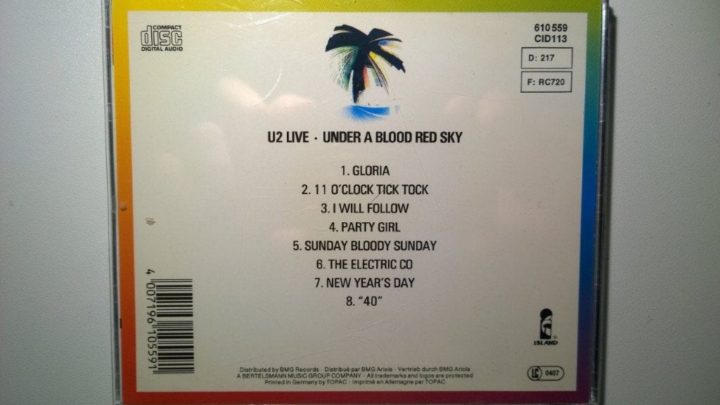 U2 - Under A Blood Red Sky (Live), Ophalen of Verzenden, Zo goed als nieuw, Poprock, Album