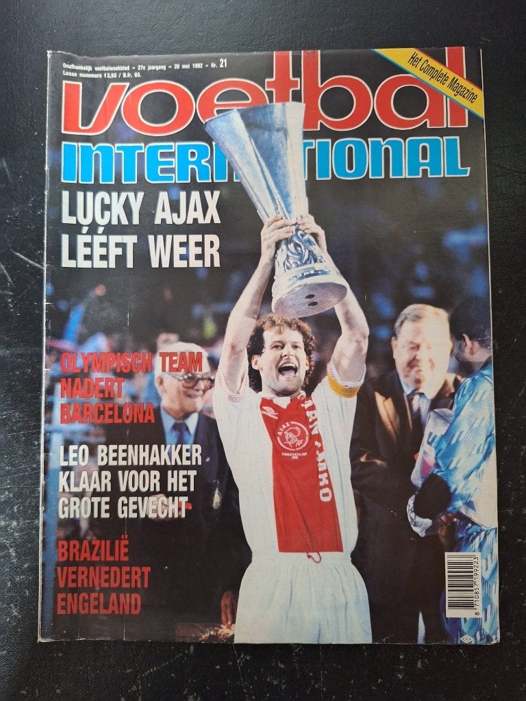 Magazine - Ajax wint UEFA Cup 1992, Ophalen of Verzenden, Zo goed als nieuw, Ajax, Boek of Tijdschrift