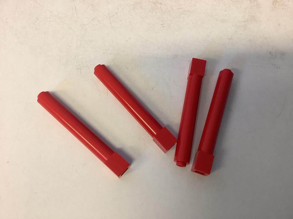 Lego pilaar 1x1x6 rood (1), Ophalen of Verzenden, Gebruikt, Losse stenen, Lego