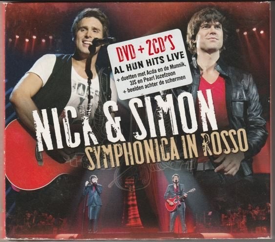Nick & Simon - Symphonica In Rosso - 2CD+DVD - Digipak, Digipak, Ophalen of Verzenden, Zo goed als nieuw, Verzamelalbum