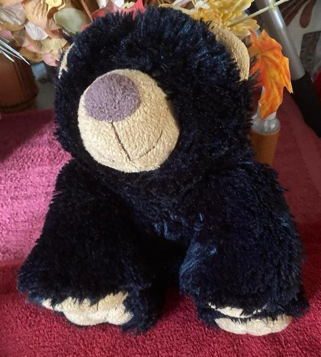 Zwarte KIKA knuffelbeer 30 cm - Zo goed als nieuw, Beer, Zwart, Ophalen of Verzenden, Zo goed als nieuw