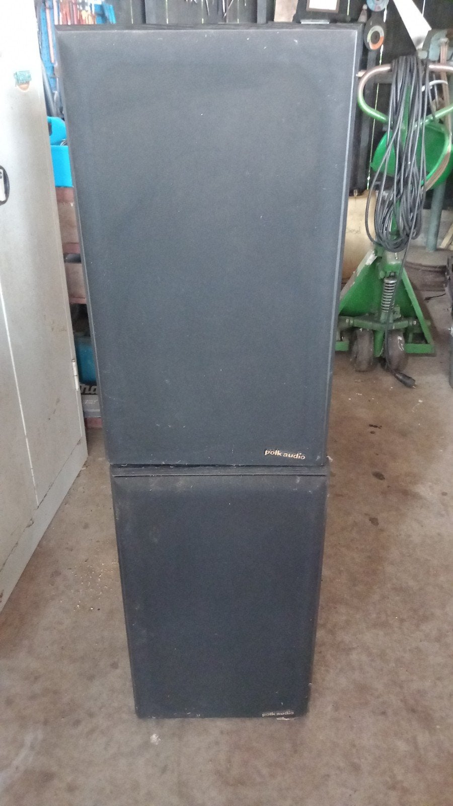 Twee x Polk Audio speaker, Ophalen of Verzenden, 120 watt of meer, Front, Rear of Stereo speakers, Overige merken