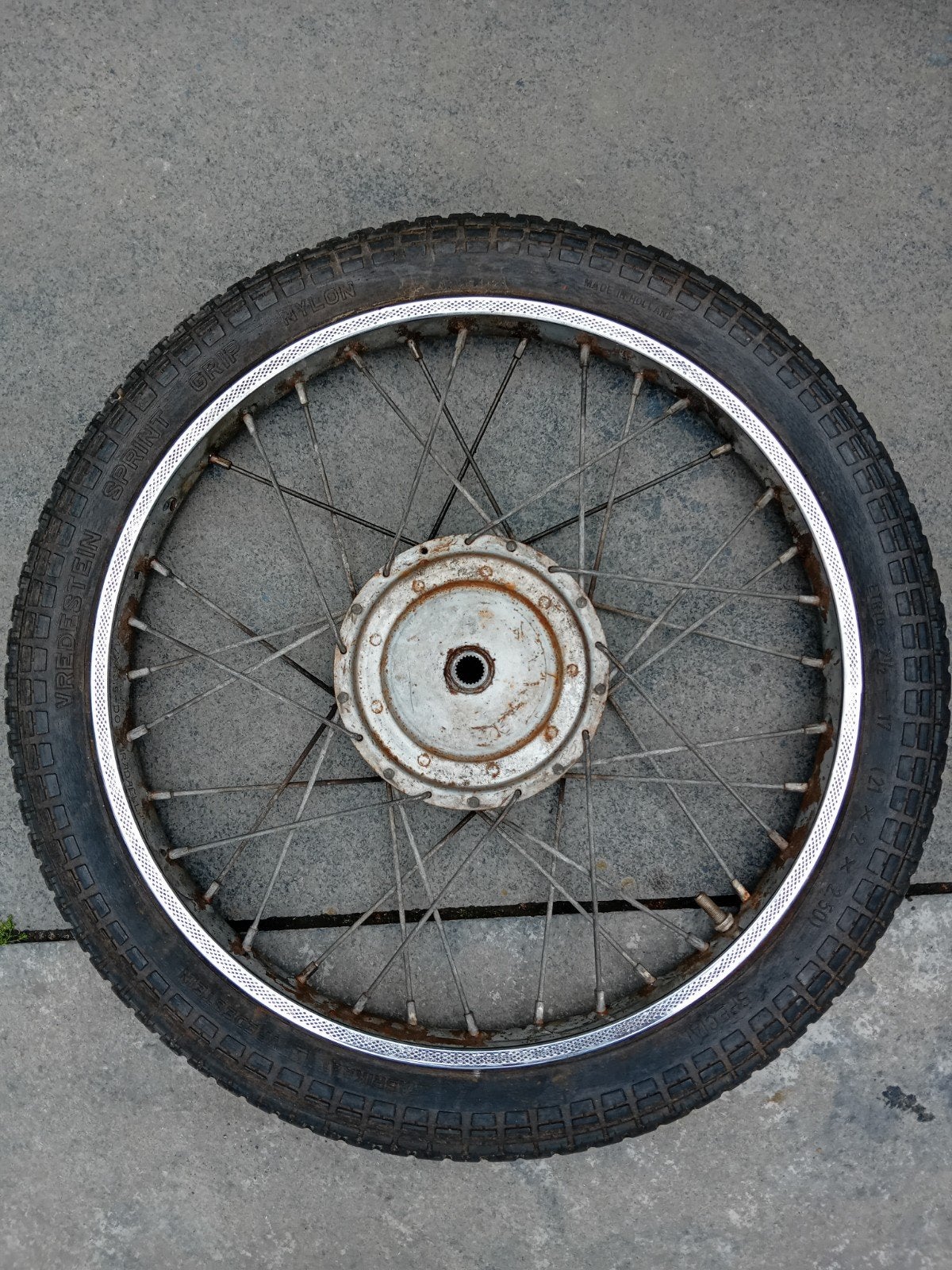 Vespa ciao velg met band, Fietsen en Brommers, Ophalen, Piaggio, Gebruikt, Band