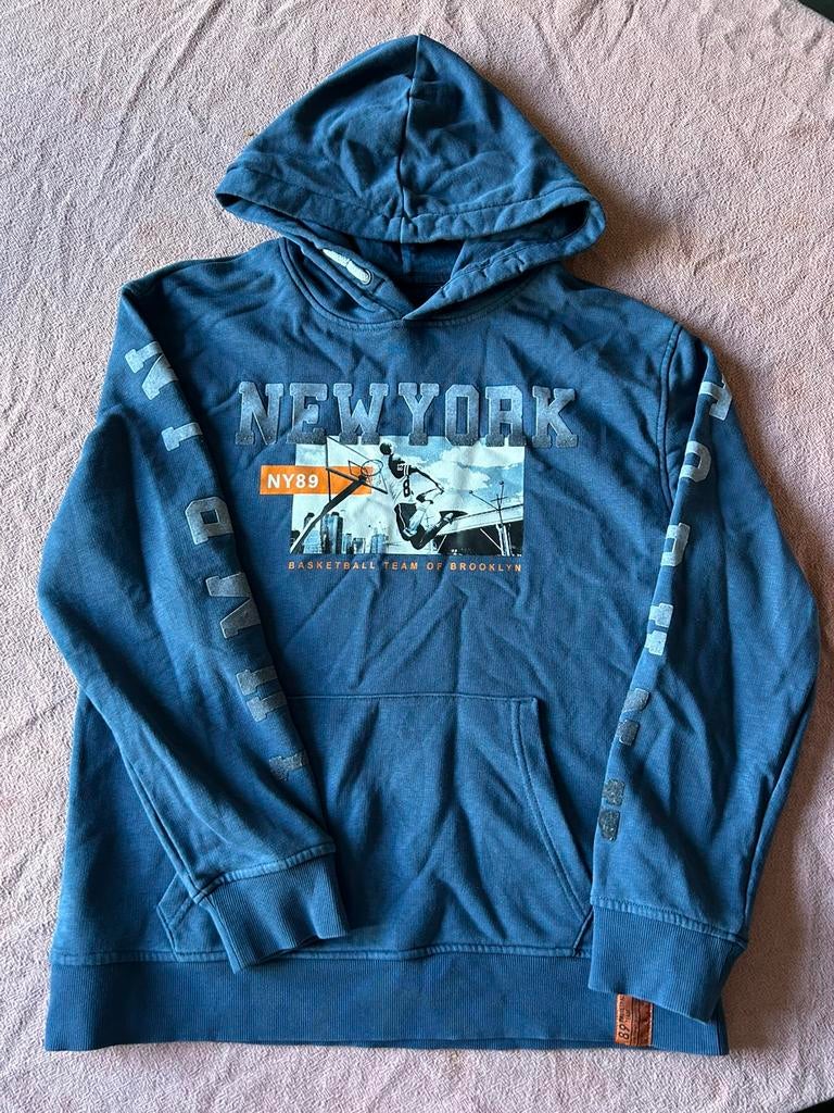 Jongens sweater blauw 158/164, Ophalen of Verzenden, Zo goed als nieuw, Jongen, Trui of Vest
