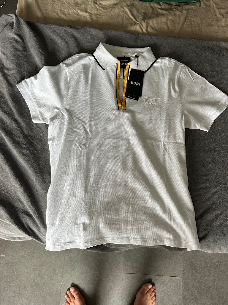 BOSS x Porsche Polo Shirt - Nieuw met kaartjes, Wit, Nieuw, Ophalen of Verzenden, BOSS x Porsche