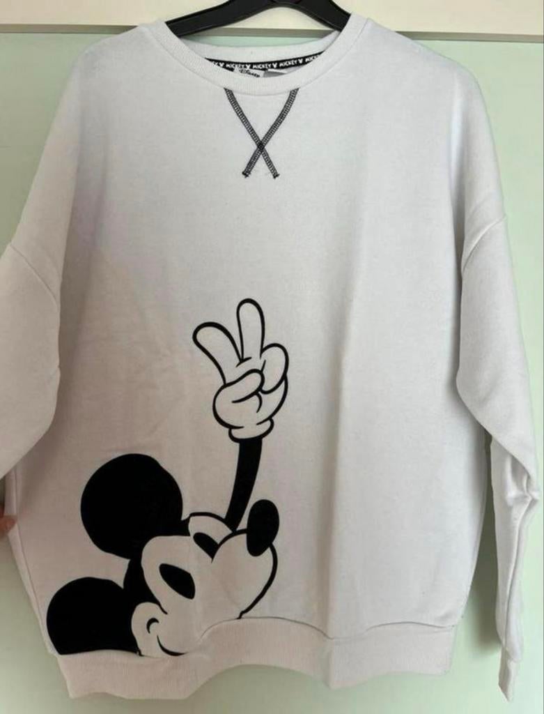 Witte Disney Mickey Mouse trui - Maat S, Ophalen of Verzenden, Zo goed als nieuw