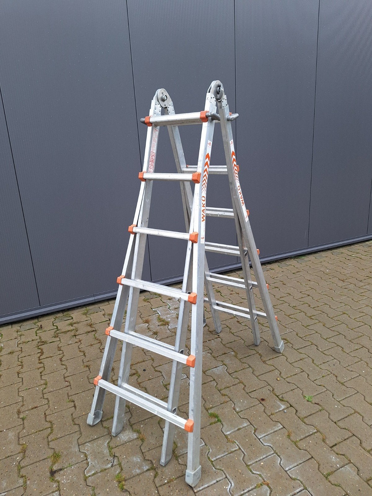 WAKÜ Telescoopladder 6x4, Ophalen, Gebruikt, Ladder, Opvouwbaar of Inschuifbaar