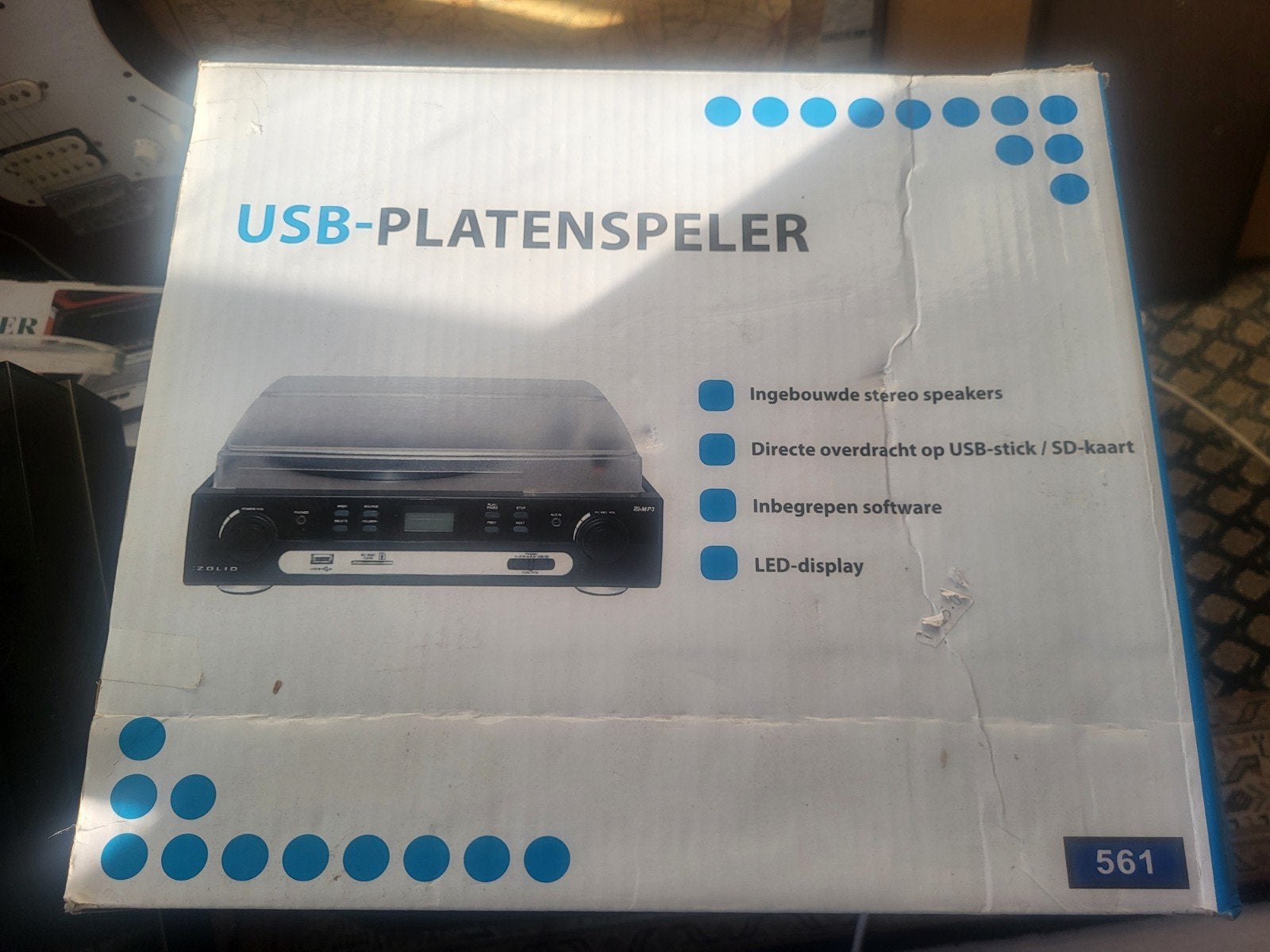 Zolid USB-Platenspeler met ingebouwde speakers, Audio, Tv en Foto, Platenspelers, Overige merken, Nieuw, Ophalen of Verzenden