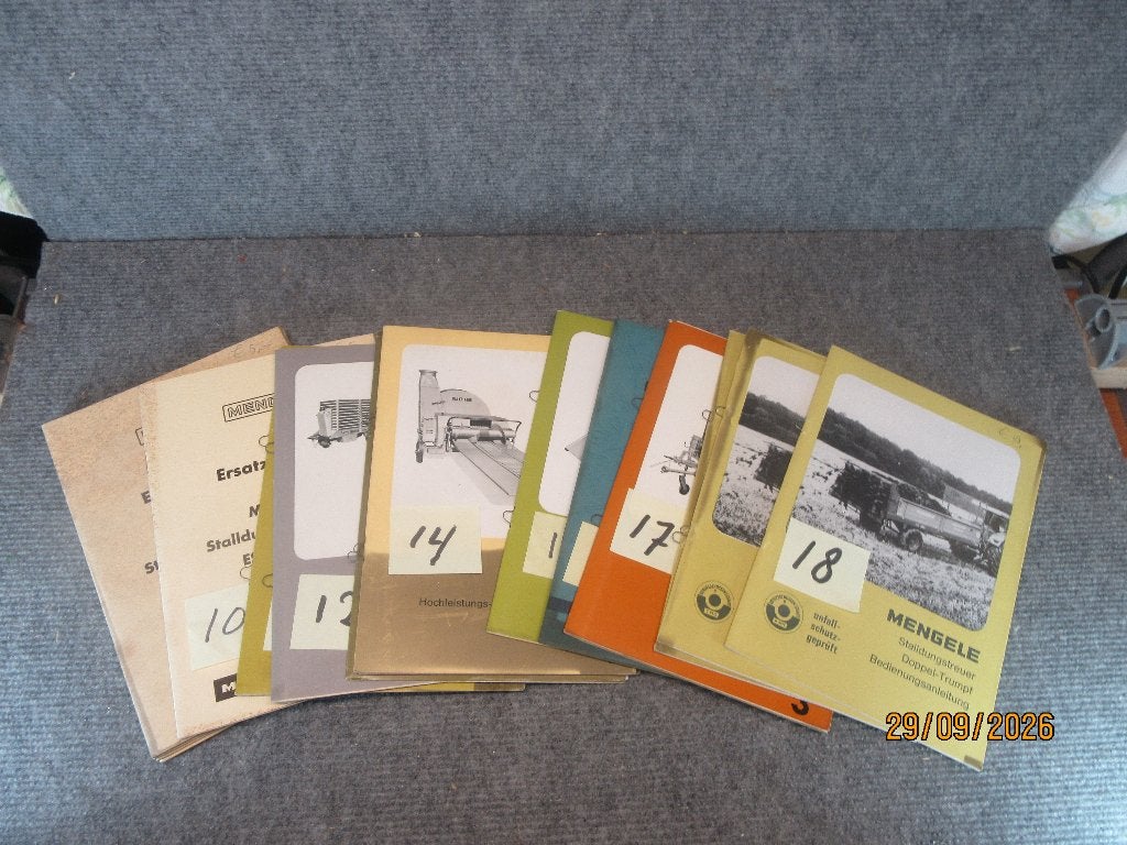 mengele  tractor   landbouw  mestwagen handleidingen, Ophalen of Verzenden, Zo goed als nieuw, Catalogus