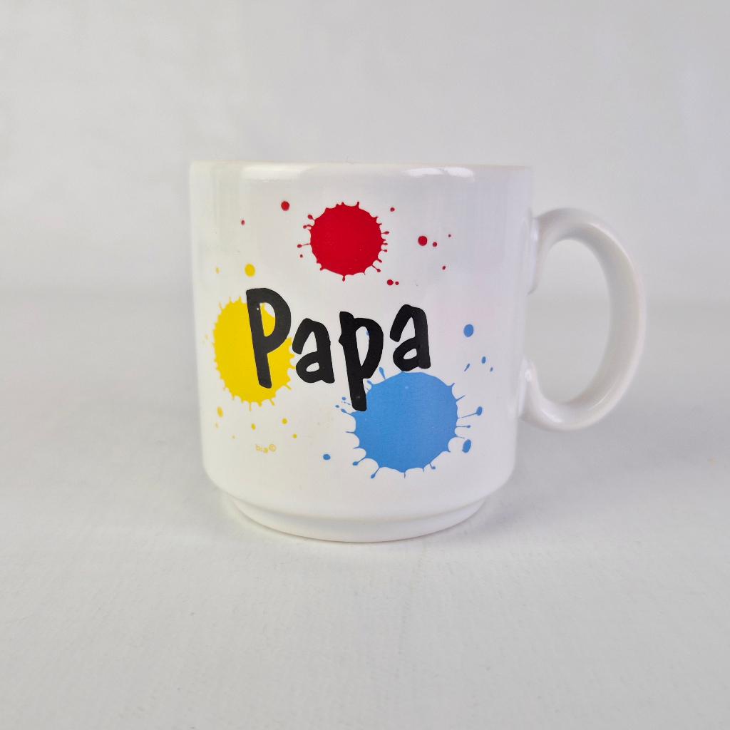 Memphis-stijl papa mok, Niet bekend, Verzenden, Overige stijlen, Kop(pen) en/of Schotel(s)
