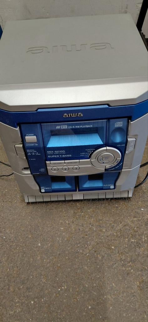 Aiwa NSX-S2100 Stereo Installatie met CD en Cassettedeck, Overige merken, Gebruikt, Tuner of Radio, Losse componenten