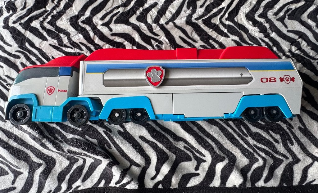 Paw Patrol vrachtwagen / transporter – groot, Kinderen en Baby's, Speelgoed | Speelgoedvoertuigen, Ophalen of Verzenden, Gebruikt