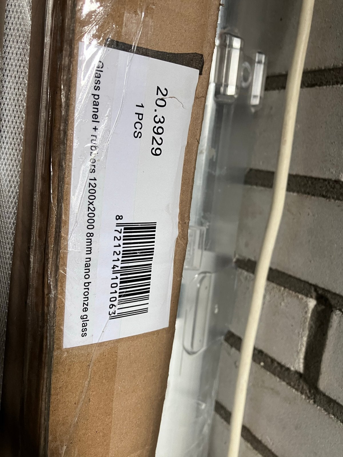 Mueller Lest Inloopdouche Glasplaat 120x200cm Bronsglas, Doe-het-zelf en Verbouw, Ophalen, Nieuw, Glas, Douche