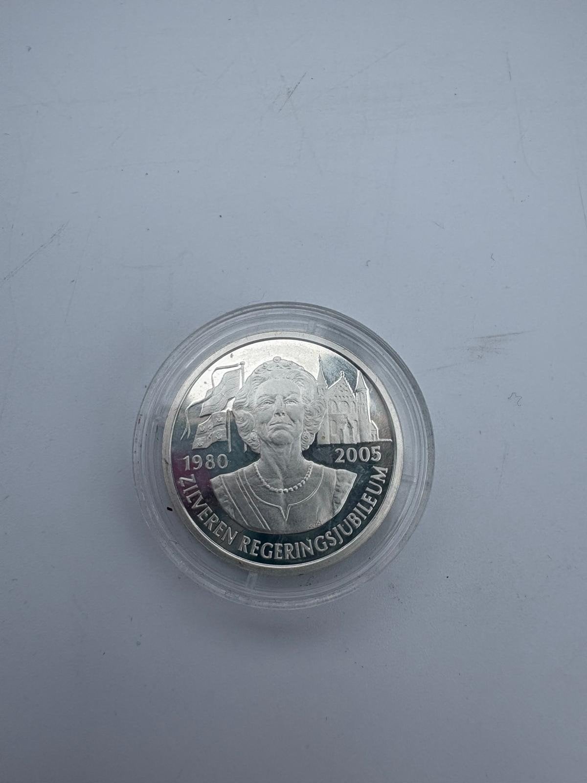 Zilveren Regeringsjubileum Munt Koningin Beatrix 1980-2005, Koningin Beatrix, Zilver, Losse munt, Overige waardes