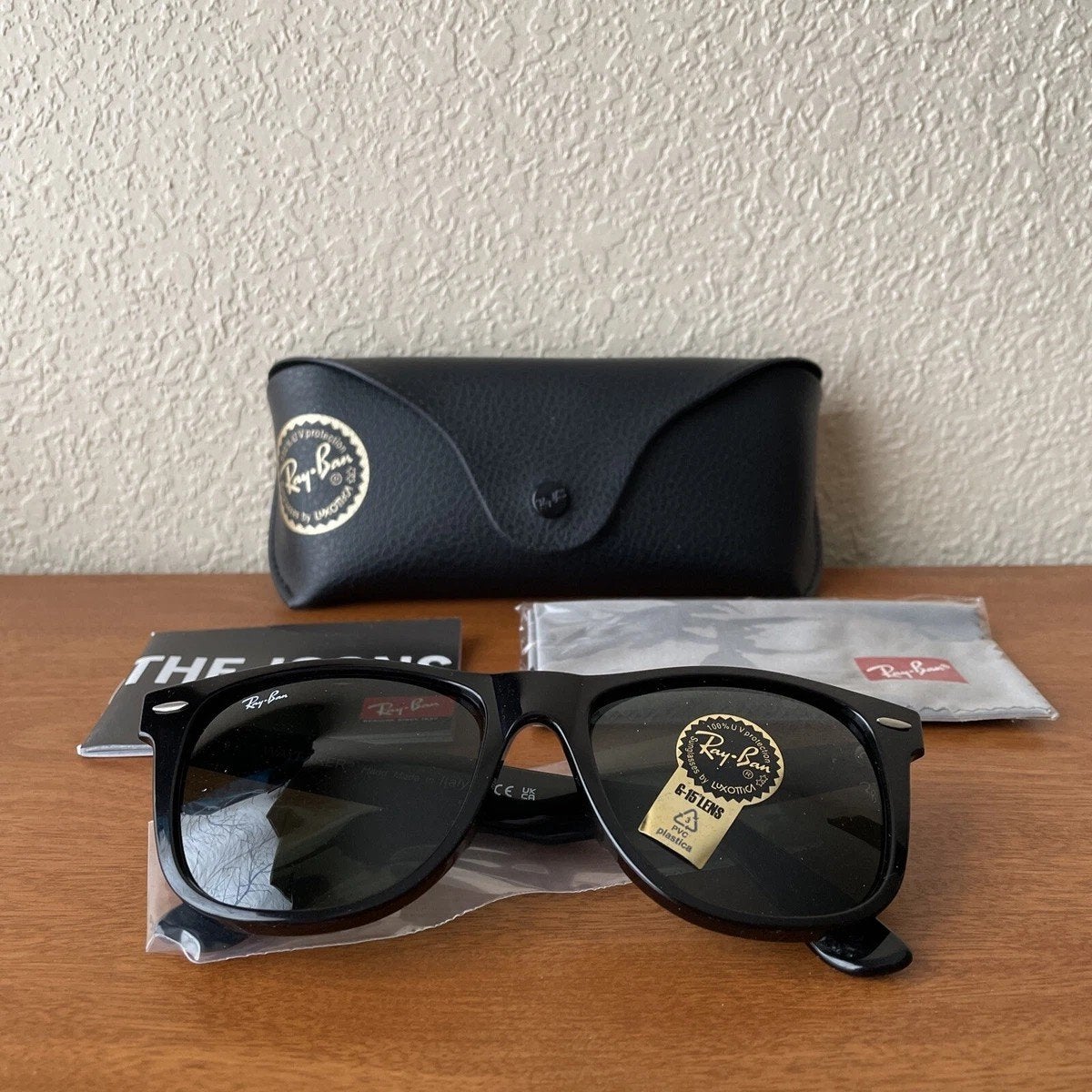 Ray-Ban Wayfarer Zonnebril RB 2140 901 54 18 150 3N, Zonnebril, Zwart, Nieuw, Ophalen of Verzenden