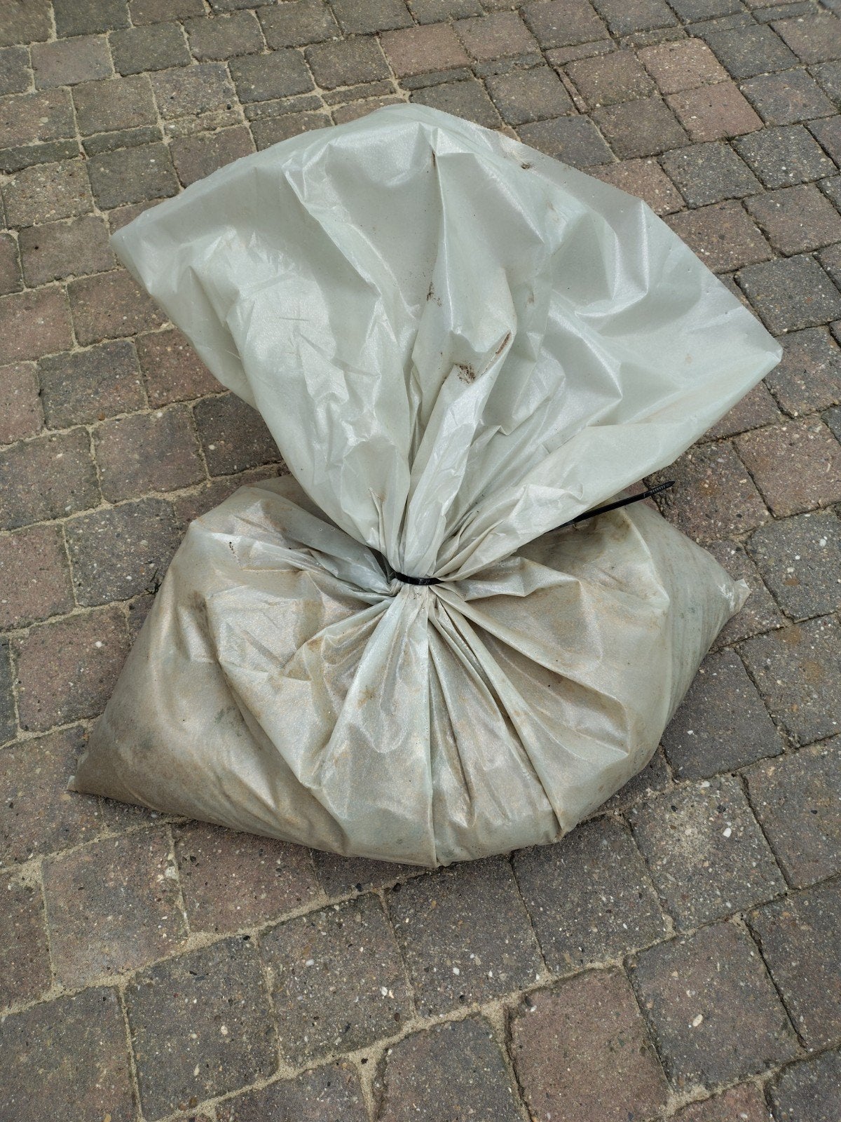 Metselzand per zak van +/- 20kg, Tuin en Terras, Ophalen, Zo goed als nieuw, Metselzand
