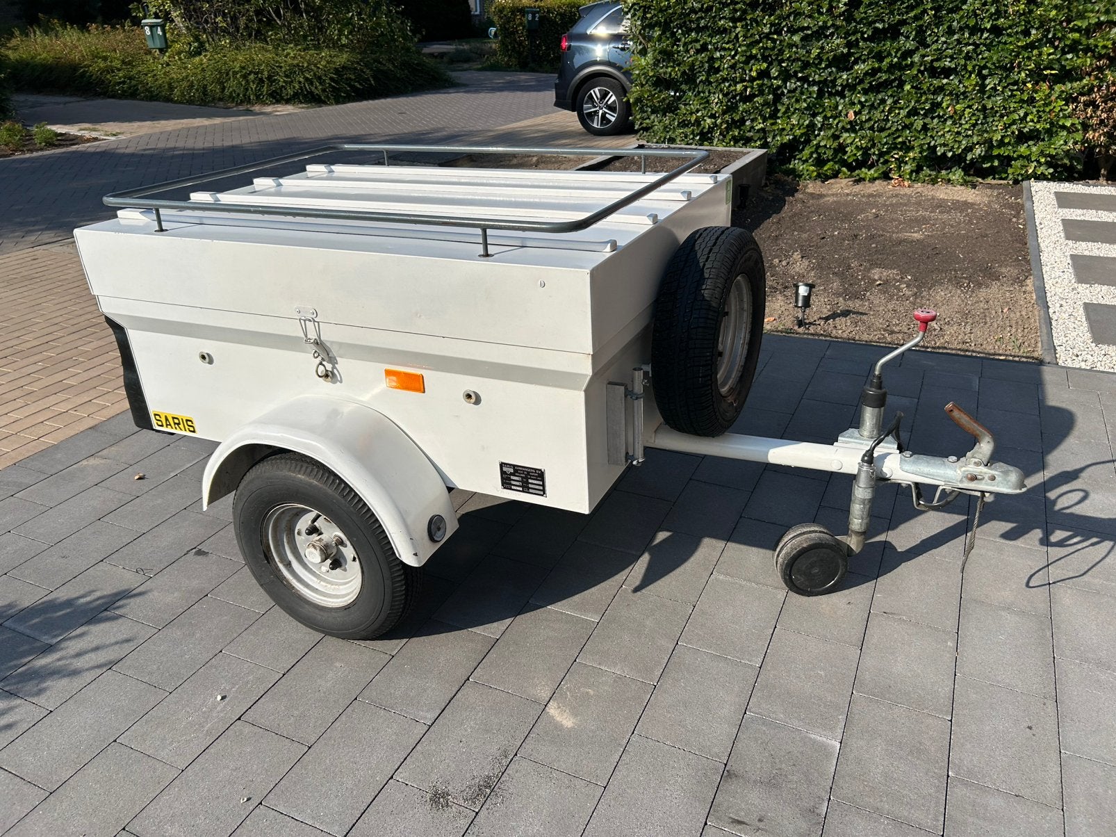 Saris Speedy aanhanger met deksel – in goede staat, Auto diversen, Aanhangers en Bagagewagens, Ophalen, Gebruikt