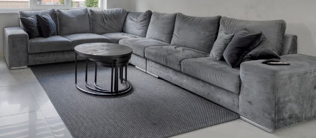 Grijze hoekbank gratis ophalen, Ophalen, 250 tot 300 cm, Gebruikt, 100 tot 125 cm