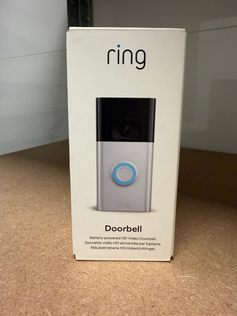 NIEUWE Ring Video Doorbell 2de generatie - satijn nickel, Ophalen of Verzenden, Bewegingsdetectiesensor, Nieuw, Draadloos