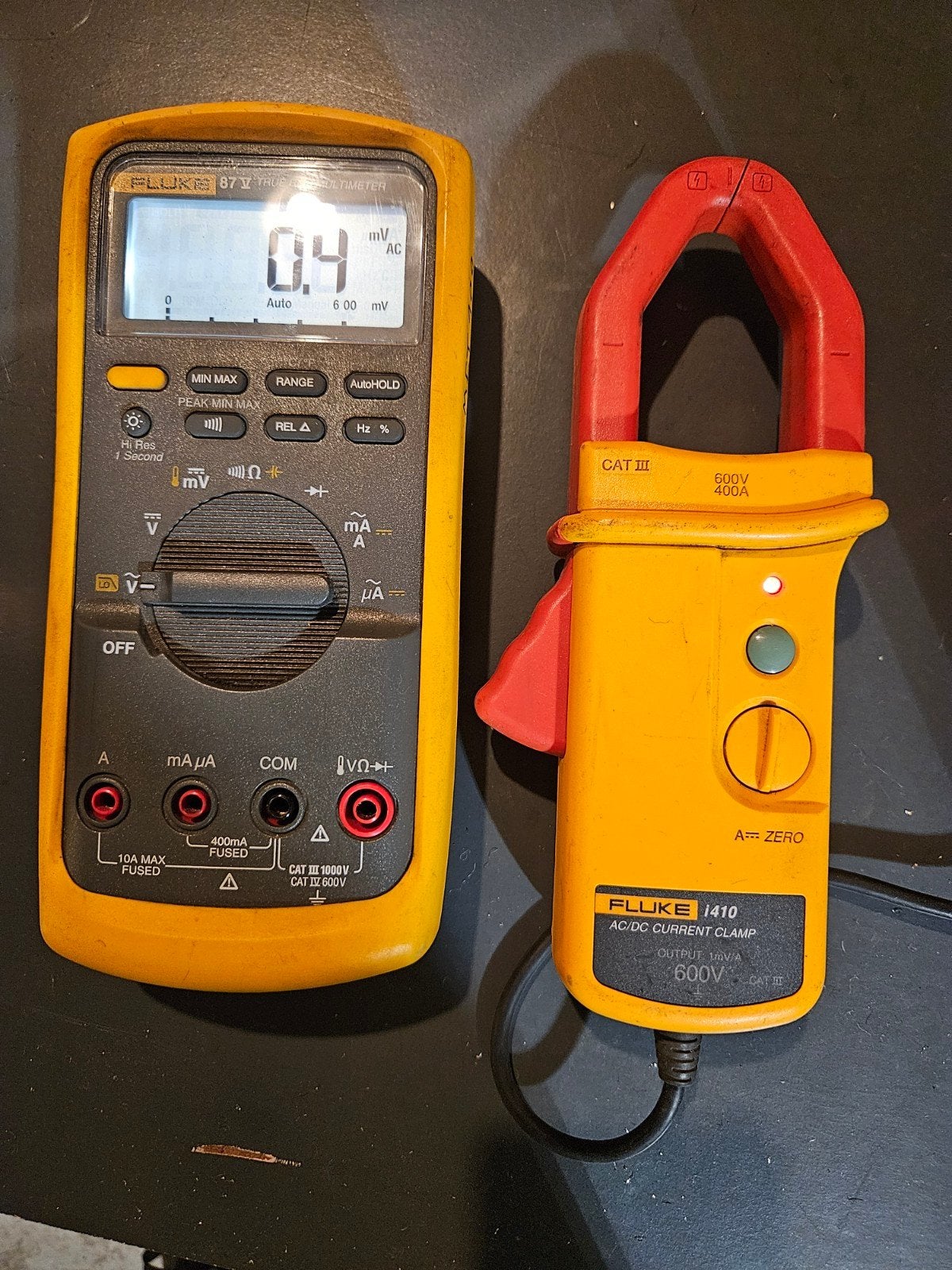 fluke 78v en fluke i410, Ophalen of Verzenden, Zo goed als nieuw, Multimeter