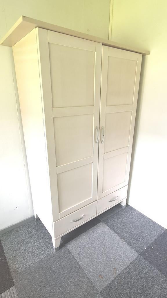 kledingkast  whitewash 120x55x179cm -, Ophalen, Gebruikt, Kast, 50 tot 70 cm