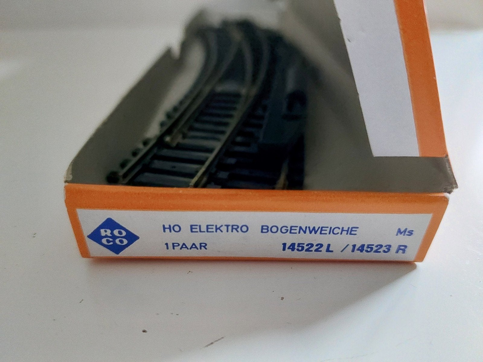 ROCO H0 14522L/14523R wisselpaar gebogen, Gelijkstroom, Verzenden, Rails, Zo goed als nieuw