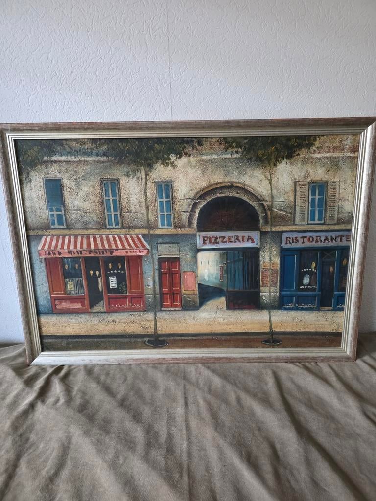 Schilderij op linnen Pizzeria, Ophalen