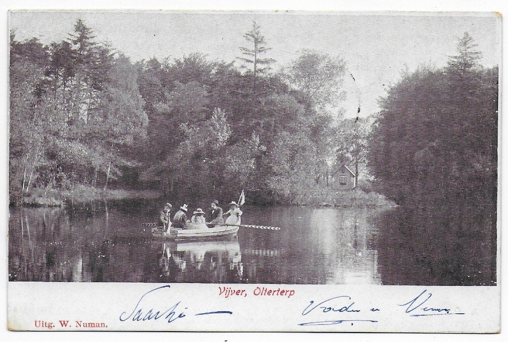 Olterterp Vijver Ansichtkaart uit 1905 ( B6704), Ophalen of Verzenden, Voor 1920, Gelopen