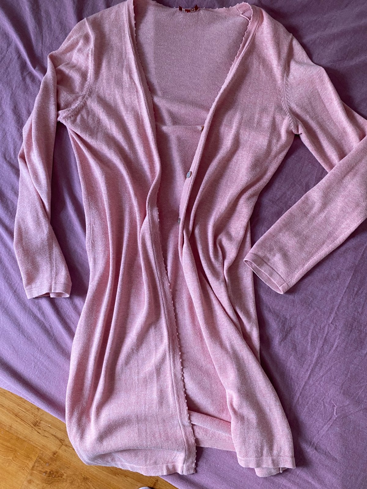 Lang rose vest van the barn L, Ophalen of Verzenden, Zo goed als nieuw, Roze