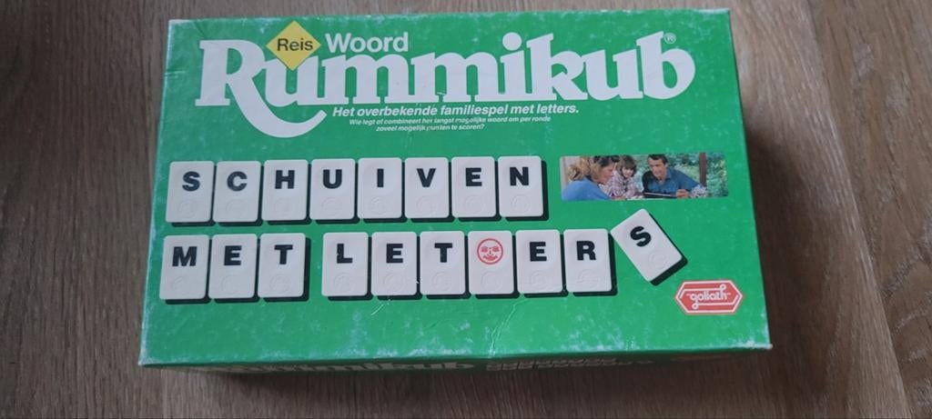 rummikub goliath klein letters, Hobby en Vrije tijd, Ophalen of Verzenden, Zo goed als nieuw, Goliath