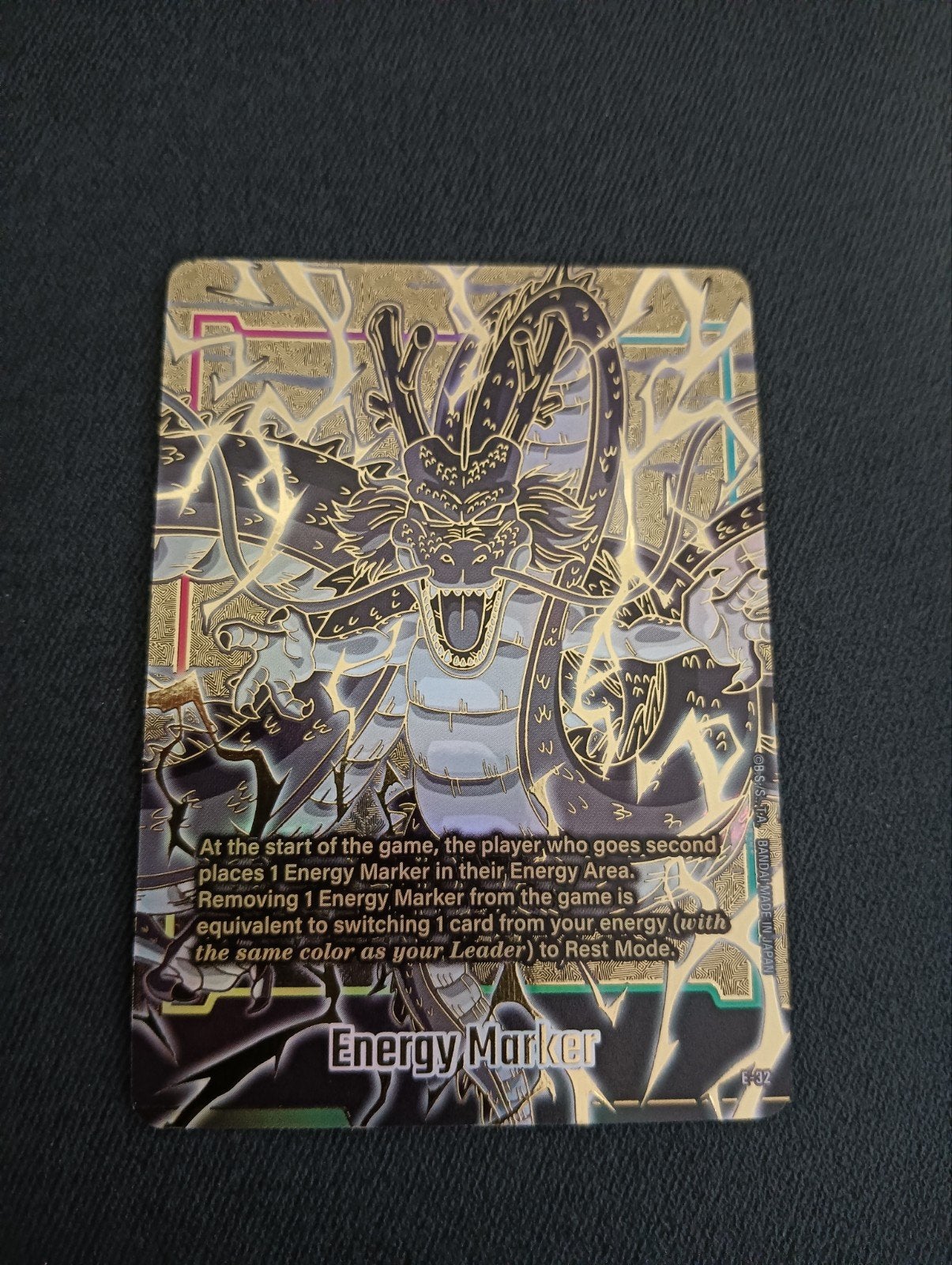 Shenron E32 golden energy marker, Ophalen of Verzenden, Zo goed als nieuw, Losse kaart, Foil