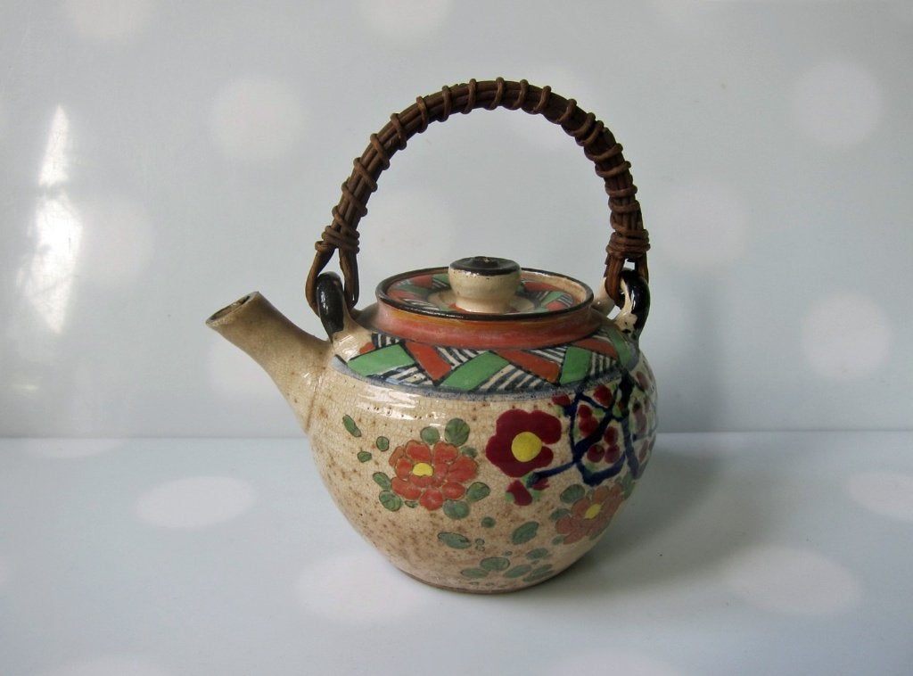 Oude, verweerd ogende Japanse theepot, aardewerk 1400 ml, Ophalen of Verzenden