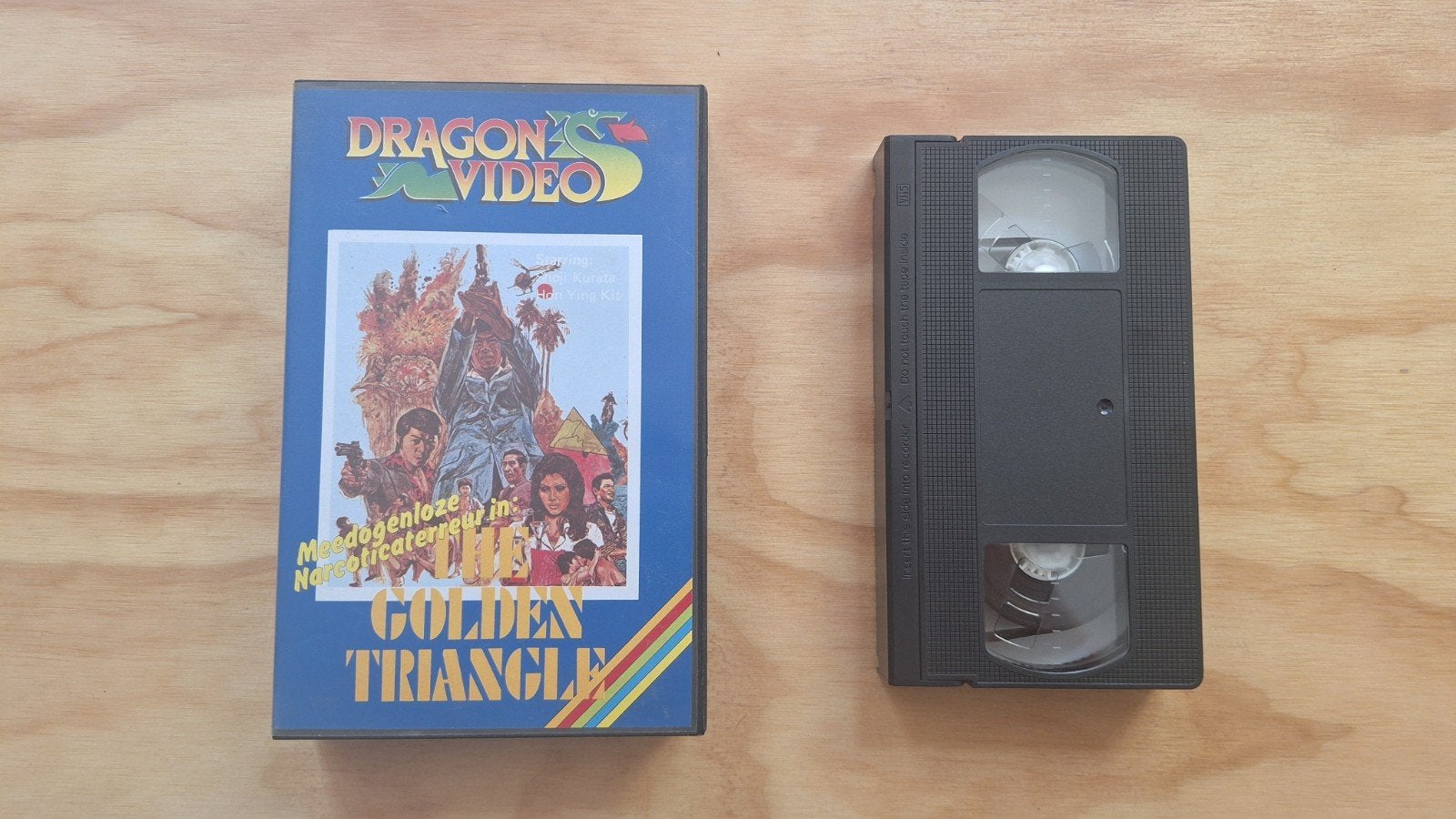 VHS The Golden Triangle 1975 kung fu, Ophalen of Verzenden, Gebruikt, Martial arts, VHS