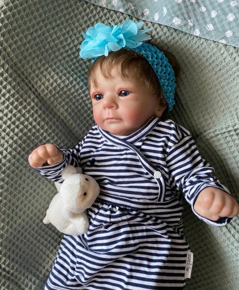 Leuk Reborn baby meisje 🌹🧸, Verzenden, Zo goed als nieuw, Pop, Levensecht of Reborn
