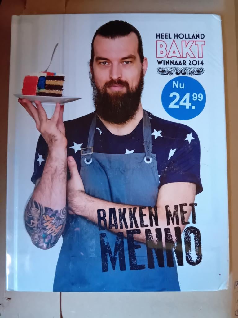 Bakken met Menno - Heel Holland Bakt Winnaar 2014, Ophalen, Zo goed als nieuw, Taart, Gebak en Desserts, Overige gebieden
