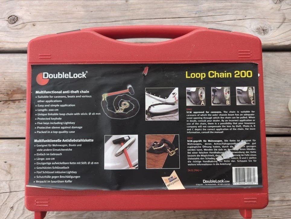 DoubleLock Loop Chain 200 SCM Goedgekeurd Antidiefstal, Ophalen of Verzenden, Gebruikt