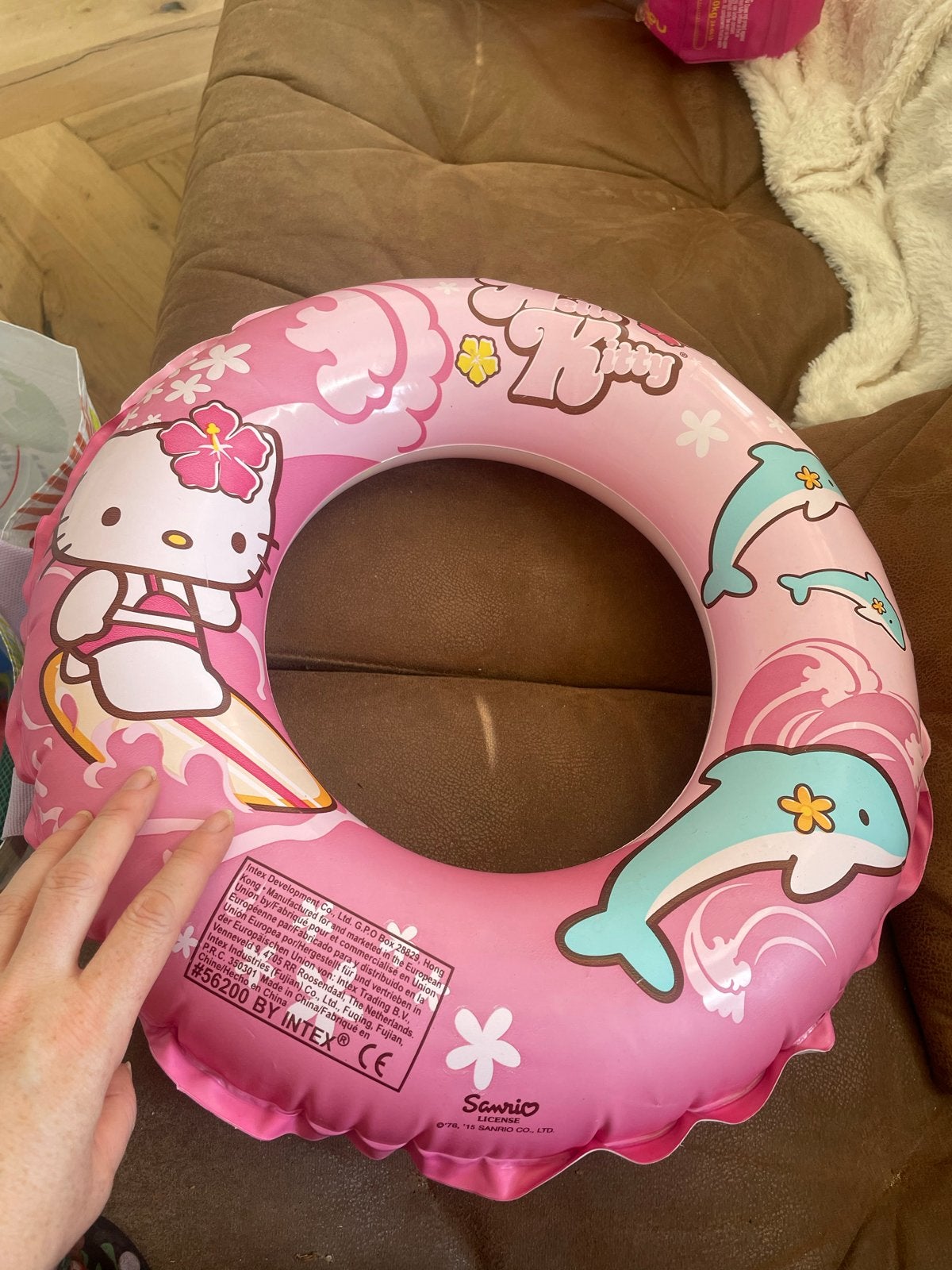 Hello Kitty zwemband - Roze met dolfijnen, Ophalen, Gebruikt