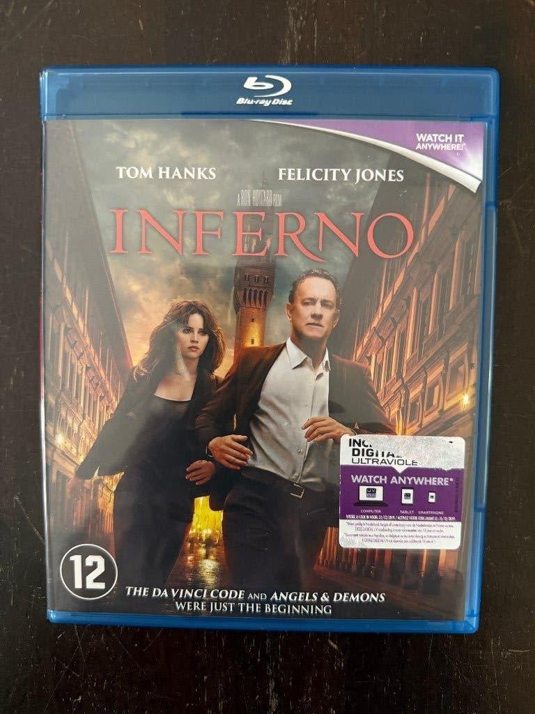 Inferno Blu Ray met o.a. Tom Hanks, Cd's en Dvd's, Blu-ray, Ophalen of Verzenden, Zo goed als nieuw, Actie