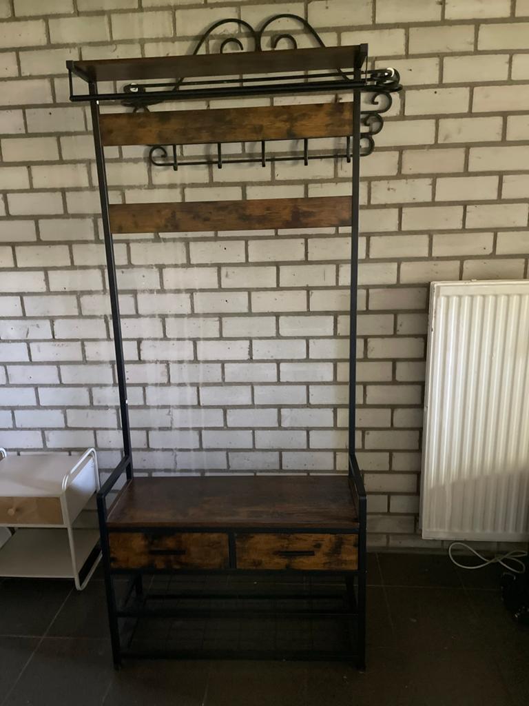 Zo goed als nieuw: Mangohouten kastje met 3 lades, Huis en Inrichting, Kasten | Dressoirs, Ophalen, Minder dan 50 cm, Zo goed als nieuw