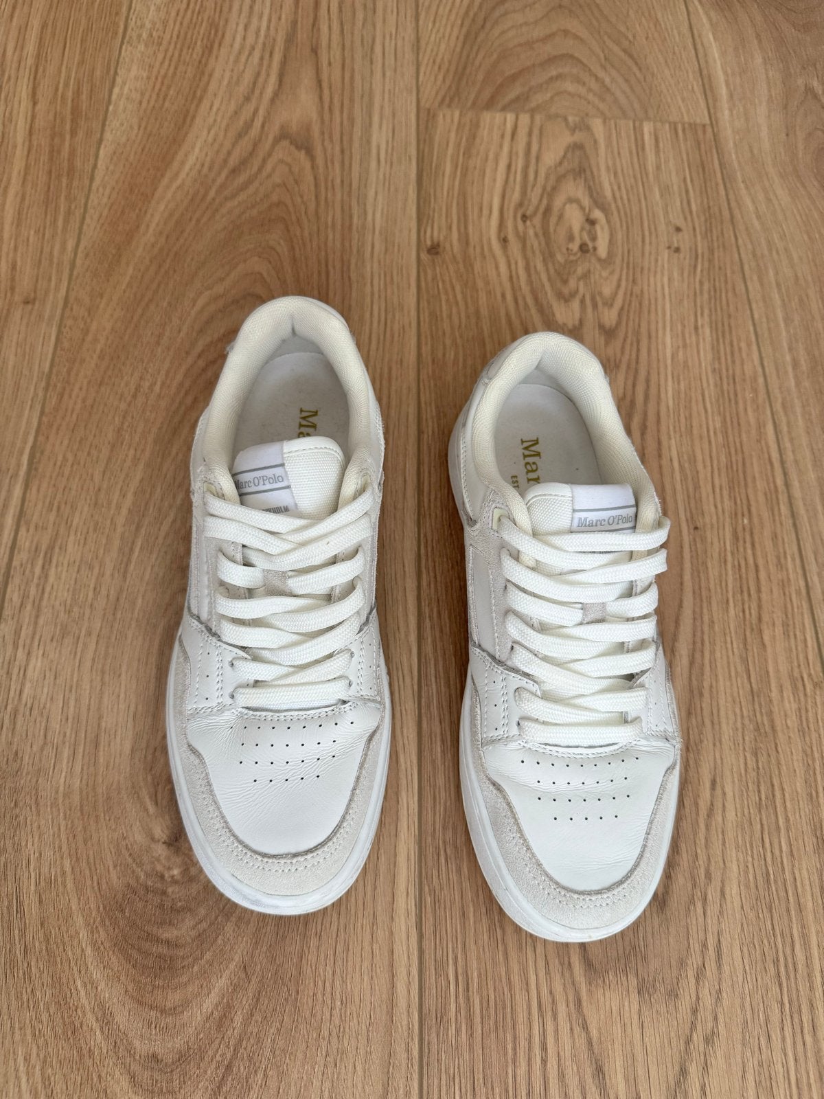 Witte Marc O'Polo sneakers, maat 37, Ophalen, Zo goed als nieuw, Wit, Sneakers of Gympen