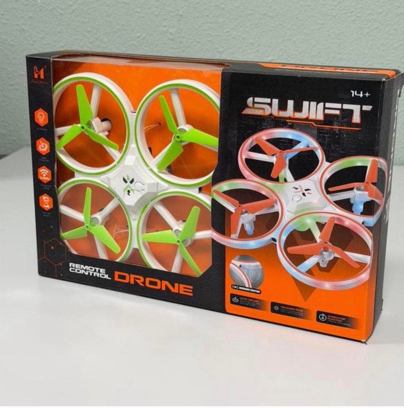 Swift bestuurbare drone RC + led-licht met controller NIEUW, H, H, B, Nieuw