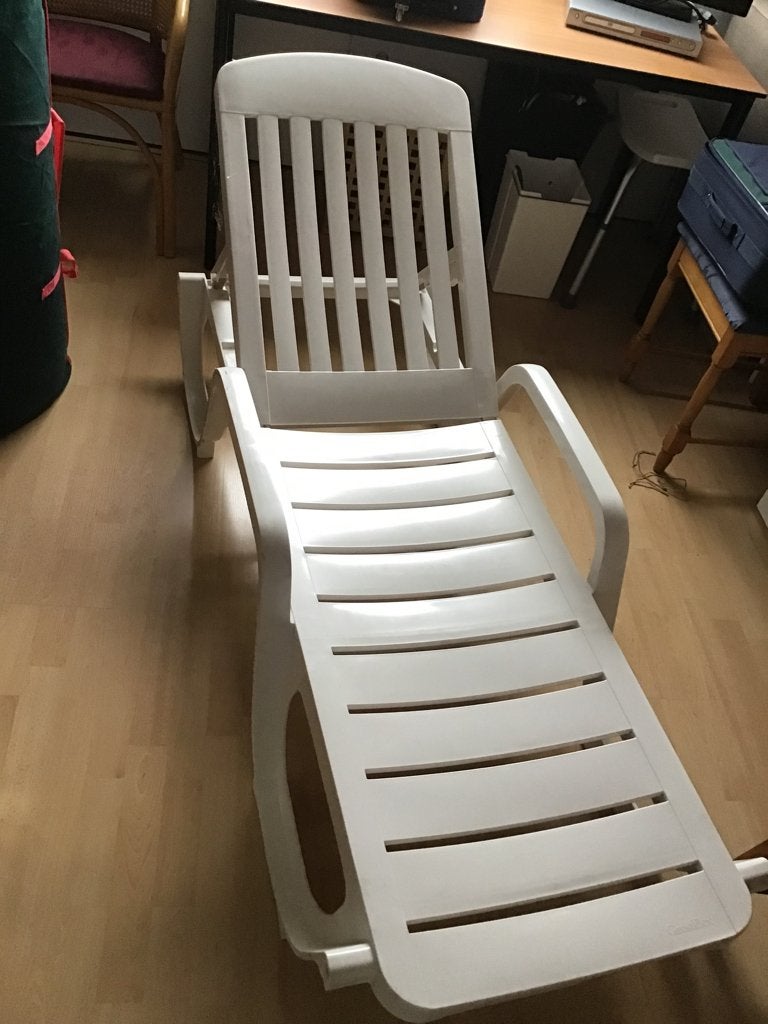 Ligbed, Ophalen, Zo goed als nieuw, Kunststof, Verstelbaar