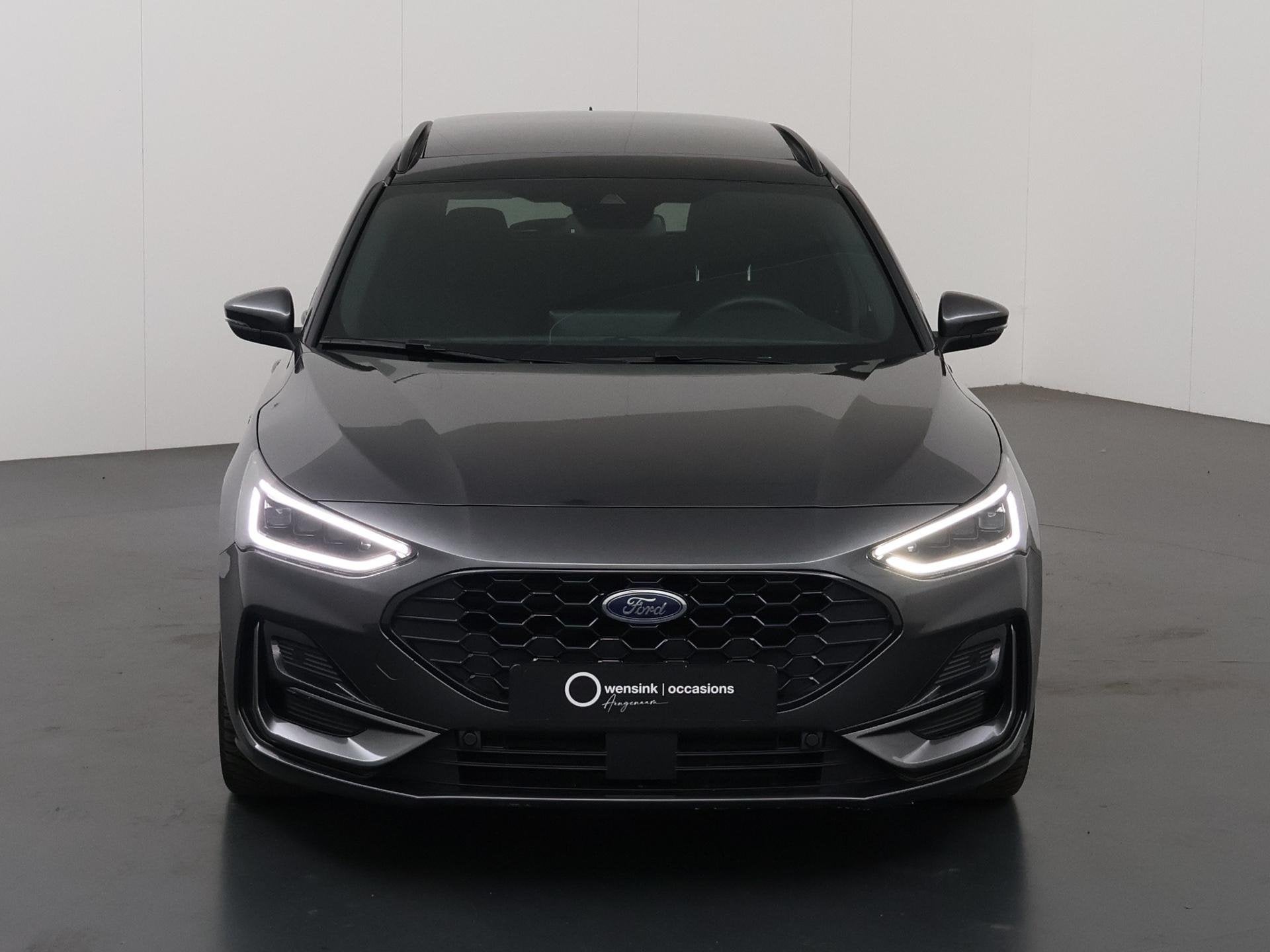 Ford Focus 1.0 EcoBoost Hybrid ST Line X | Panoramadak | Win, Stof, Gebruikt, Blauw, Automatische klimaatregeling
