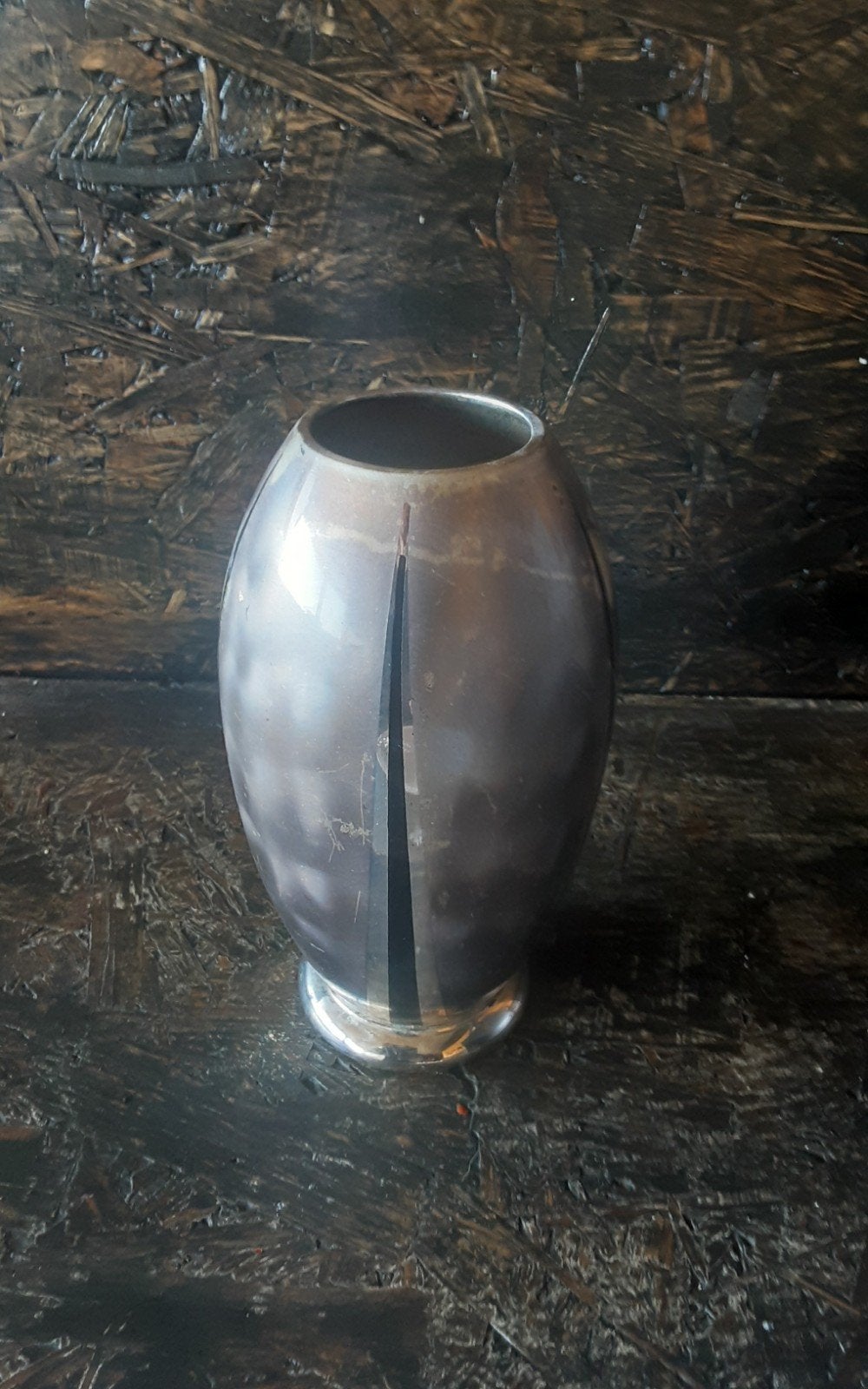 Art deco verzilverde vaas, Antiek en Kunst, Ophalen of Verzenden