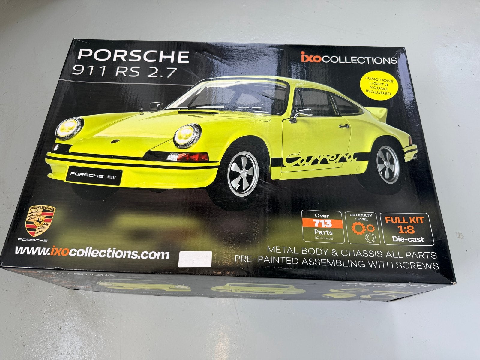 Porsche 911 RS 2.7 Modelbouw Kit - IxoCollections, Auto, Groter dan 1:32, Nieuw, Ophalen