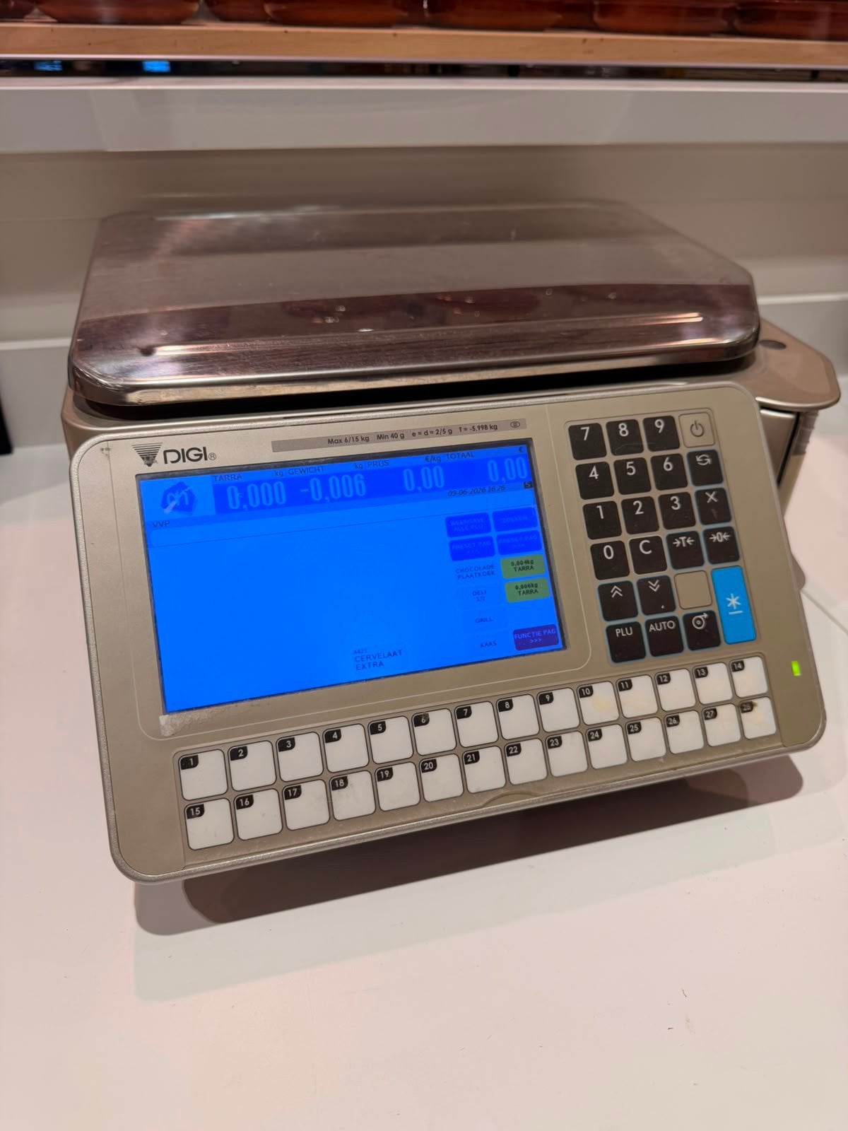 Digi SM5500B 200,- per stuk (er zijn er 2), Ophalen, Gebruikt, Winkelweegschaal, 100 kg of meer